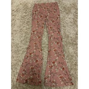 Patterned flare pants